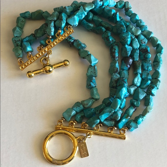 Kenneth Jay Lane Turquoise Bracelet New - Picture 4 of 6